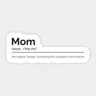 Mother Dictionary Definition Sticker